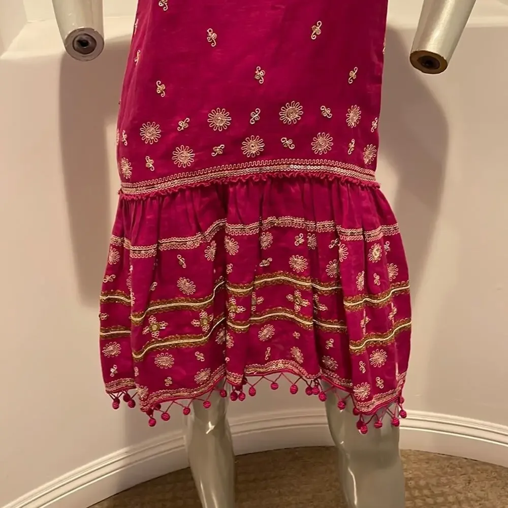 Calypso St. Barth Zulema Linen Dress Pink Size XS - Picture 8 of 12